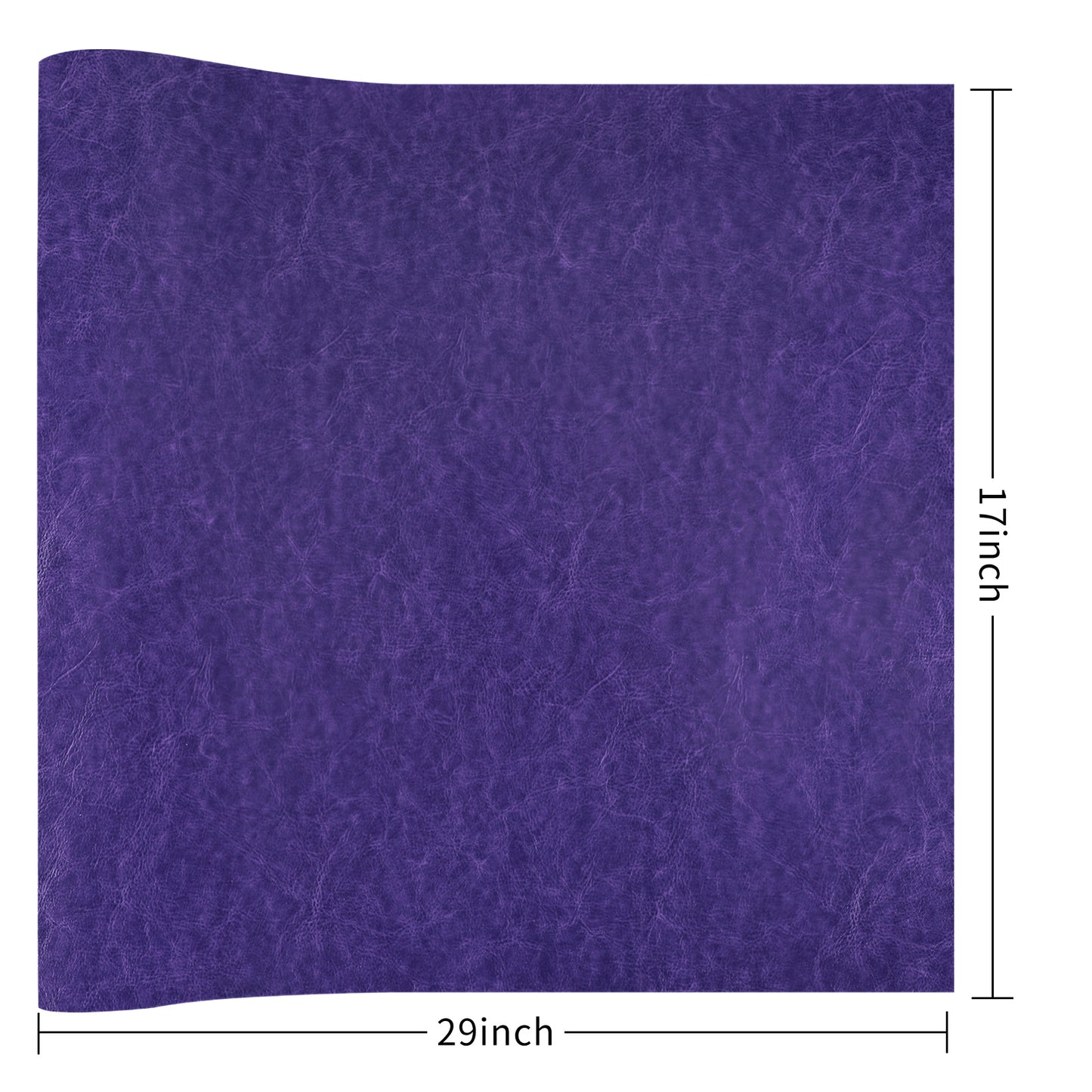 Purple PU Leather Book Cloth,Cowhide Grain