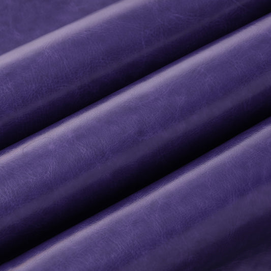 Purple PU Leather Book Cloth,Cowhide Grain