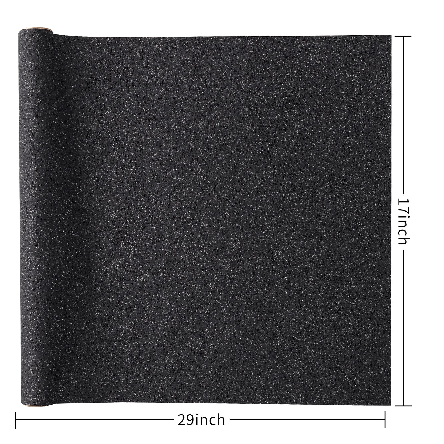 Glitter Black Cotton Book Cloth