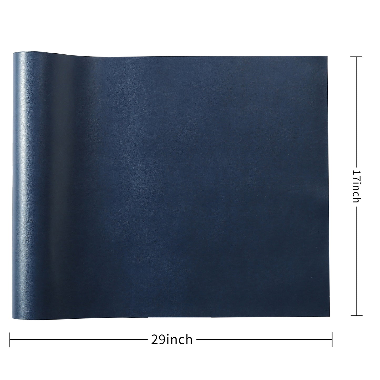 Navy Blue PU Leather Book Cloth,Goat Grain