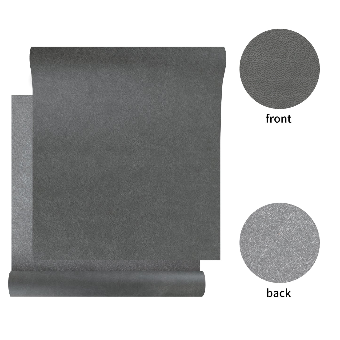 Dark Gray PU Leather Book Cloth