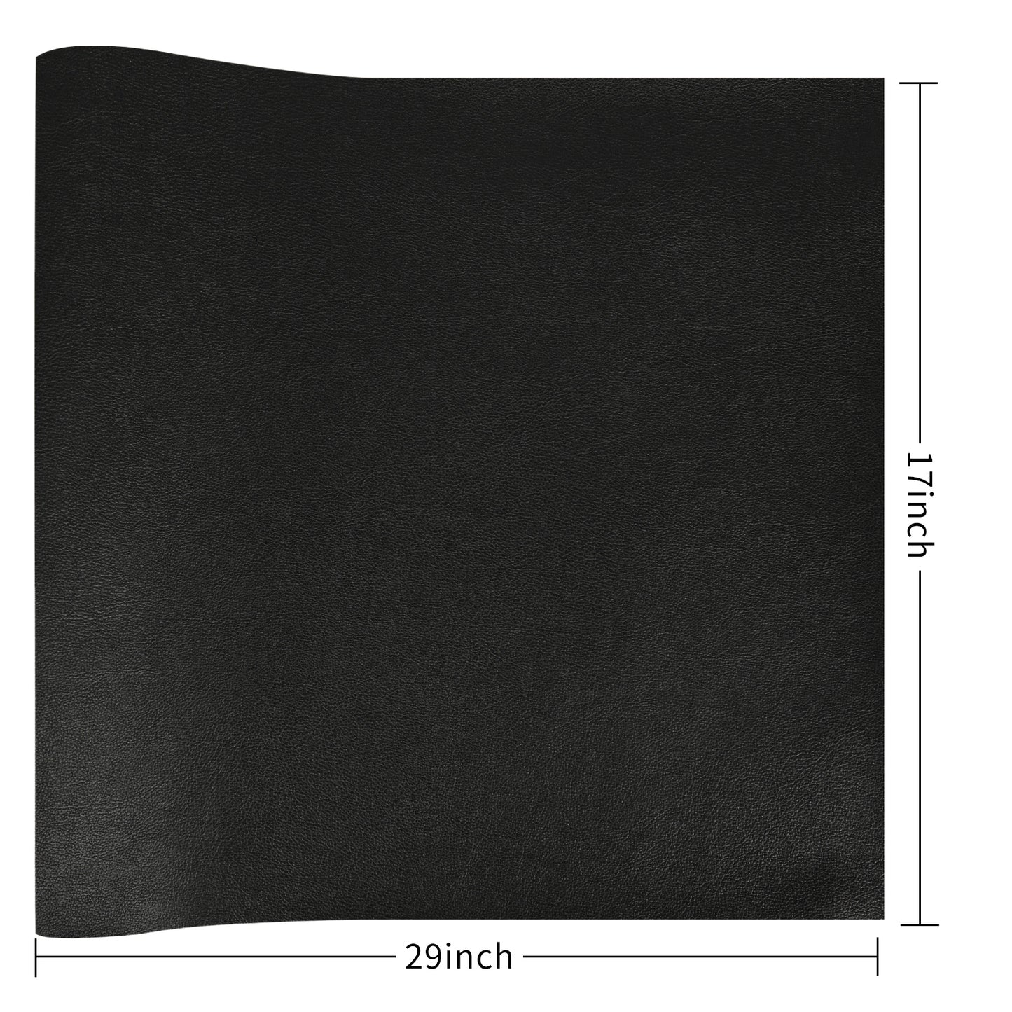 Black PU Leather Book Cloth,Nappa Grain