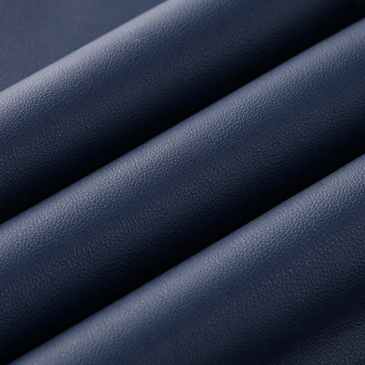 Navy Blue PU Leather Book Cloth,Nappa Grain