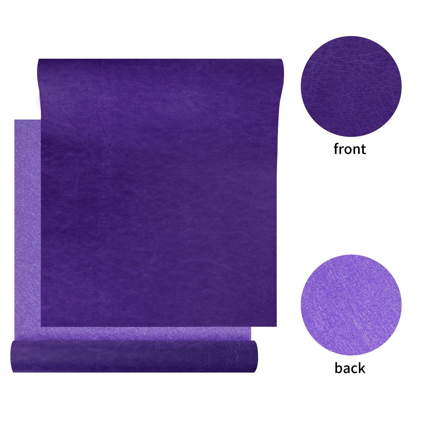 Purple PU Leather Book Cloth,Vintage Grain